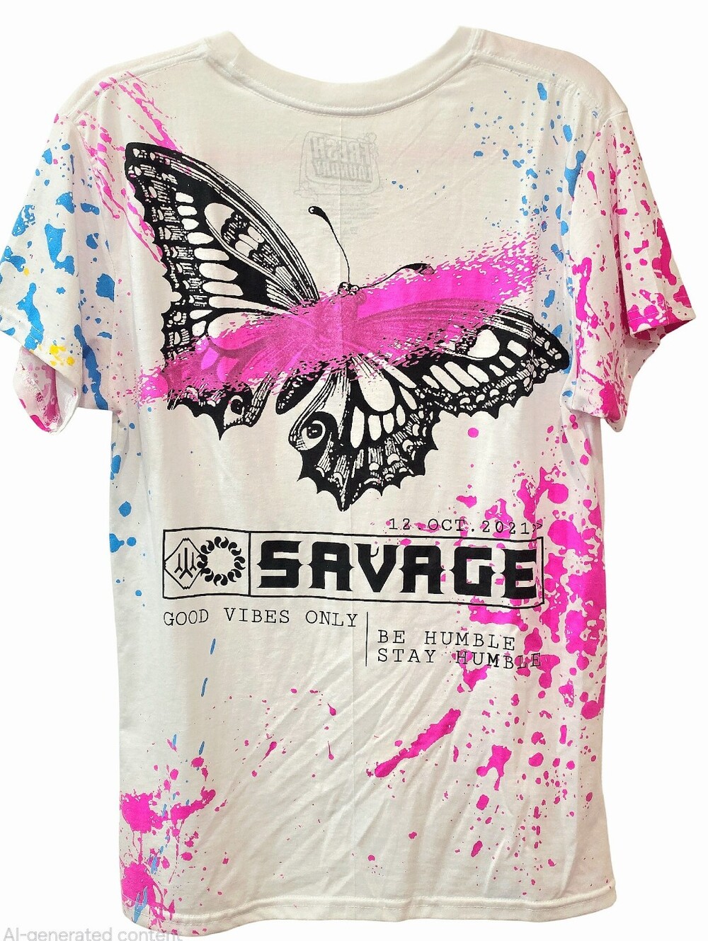 Fresh Laundry Savage Butterfly Splatter S/S T-Shirt